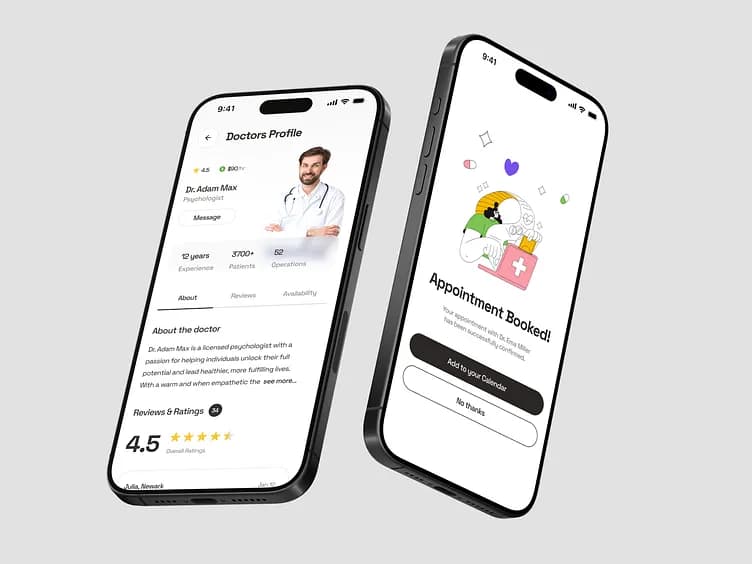 Doctor Appointment Booking App student project visual for CISS IT Training