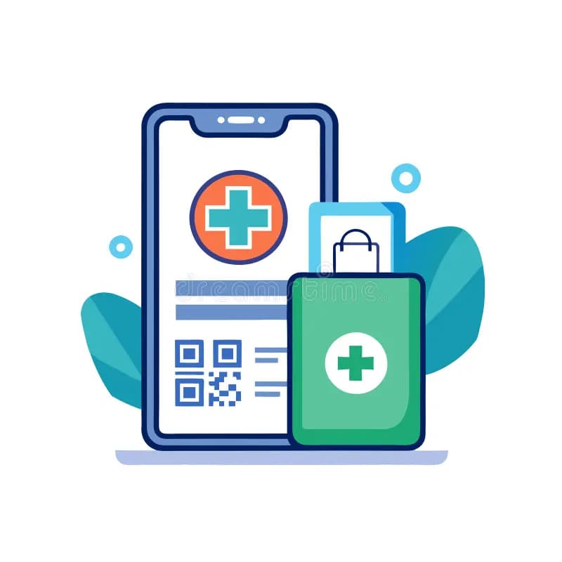 Medicine Delivery App portfolio UI mockup for Healthcare Commerce project by Cyber Impulse Software Solutions
