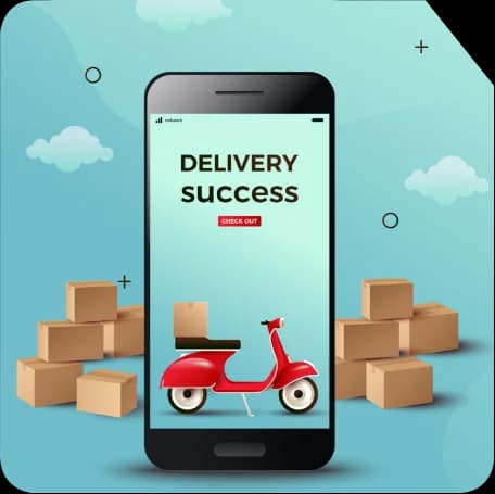 Parcel & Courier Delivery App portfolio UI mockup for Logistics project by Cyber Impulse Software Solutions
